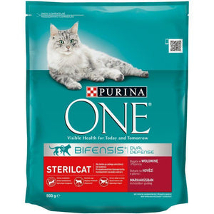 Purina One Sterilcat Beef & Wheat - 800g