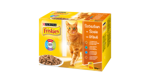 Friskies WC Multipack 12x100g - Chicken/Duck/Salmon/Turkey
