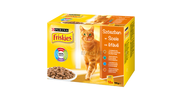 Friskies WC Multipack 12x100g - Chicken/Duck/Salmon/Turkey