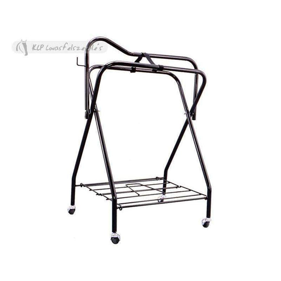 Folding Saddle Display Stand 4 Wheels