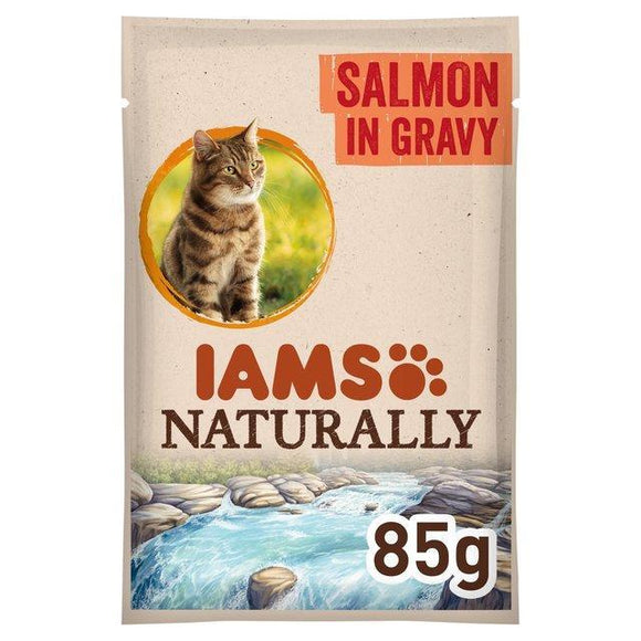 Iams Naturally Adult Cat With North Atlantic Salmon In Gravy - 85g