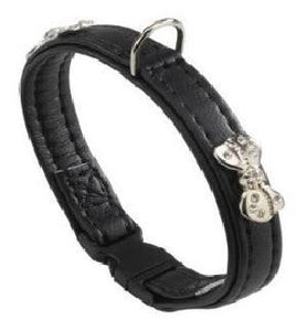 Ferplast Joy C 20/35 Irnitation Leather Collar Black
