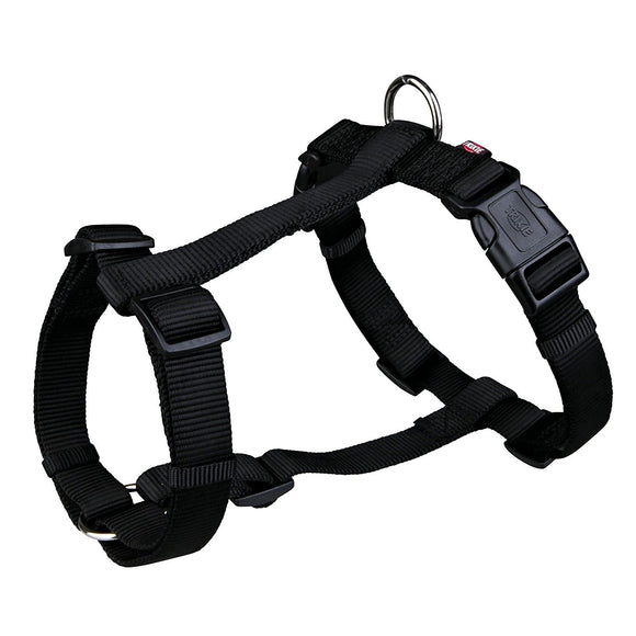 Premium Dog H-harness XS–S 30–40 cm/10 mm black