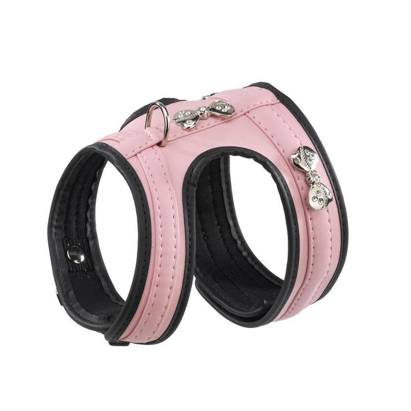 Ferplast Joy P Irnitation Leather Harness - S - Pink