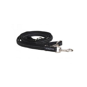 Kruuse Buster 7-Way Reflective Dog Lead - Black - Medium