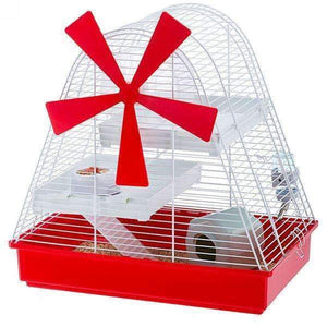 Ferplast Magic Mill Multi-level hamster cage with Windmill design.