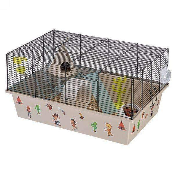 Ferplast Milos Hamster Cage Large with Far West design
