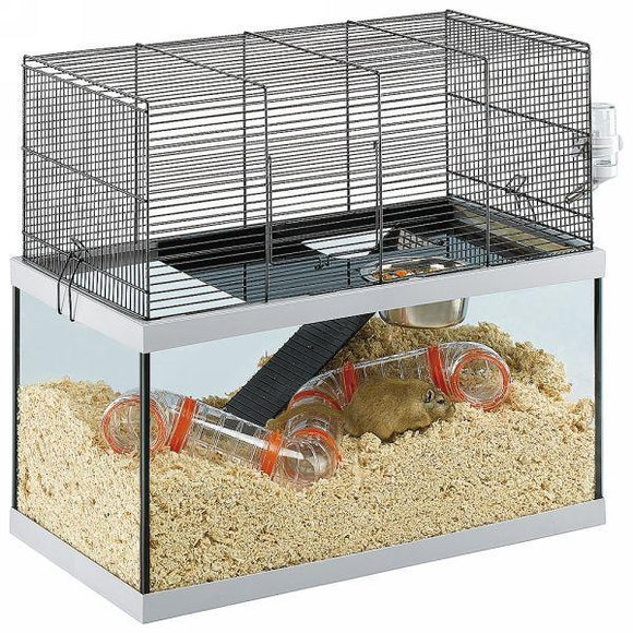 Ferplast Gabry 60 Gerbil Cage, Made of Glass