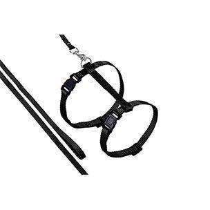 Karlie Sporty Style Plus Cat Harness With Lead Black 110cm*10mm
