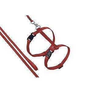 Karlie Sportiv Cat Lead and Harness Red  110cm x 10mm