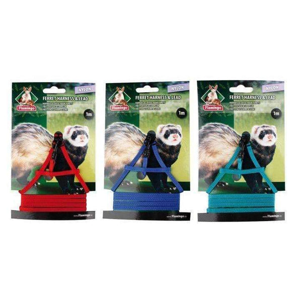 Karlie Flamingo Harness And Lead For Ferrets - 100cm (Assorted Colors)