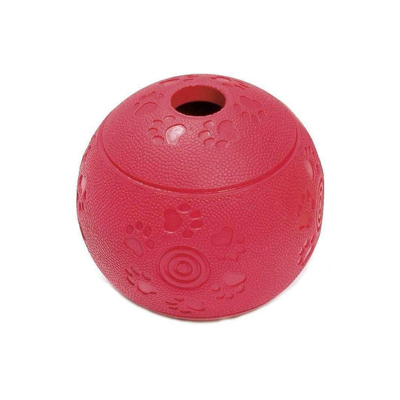 Karlie Dog Toy Ruffus Solid Rubber Feeding Ball  (11cm)