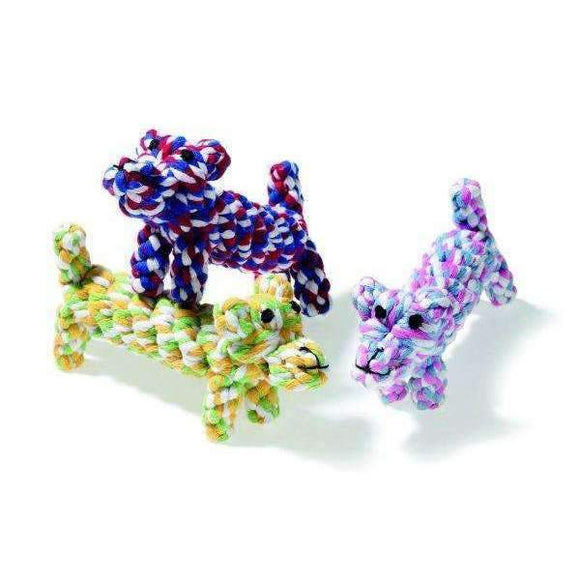 Karlie Dog Toy Puppy Cotton Dog - 17cm Assorted Colors