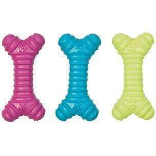 Karlie Flamingo Rubber Squeaky Bone Dog Toy (15,5cm)