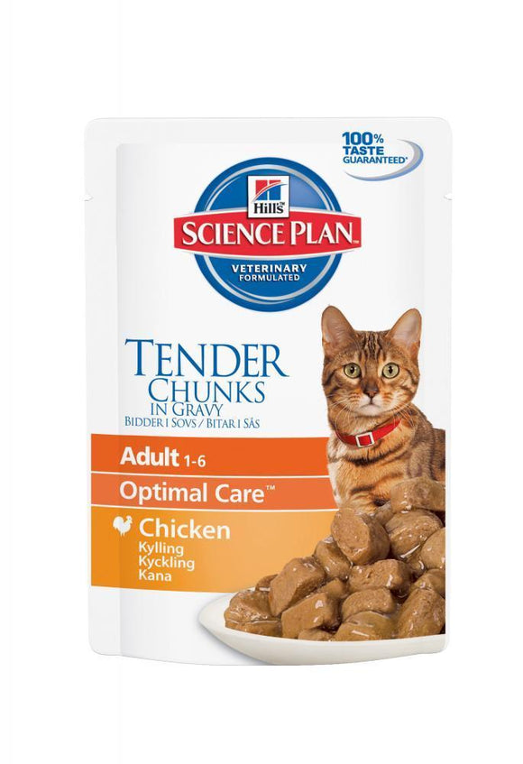 Hill's Feline Adult Chicken- Pouch 12x85g