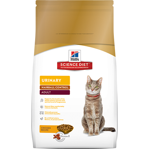 Hill's Feline Adult Urinary & Hairball Chicken 3kg