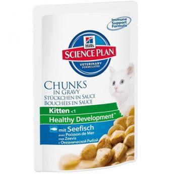 Hill's Feline Kitten Ocean Fish - Pouch 12x85g