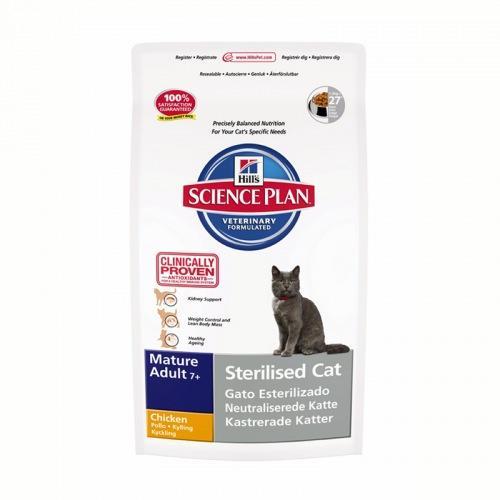 Hill's Feline Mature Adult 7+ Sterilised Cat Chicken 1,5kg