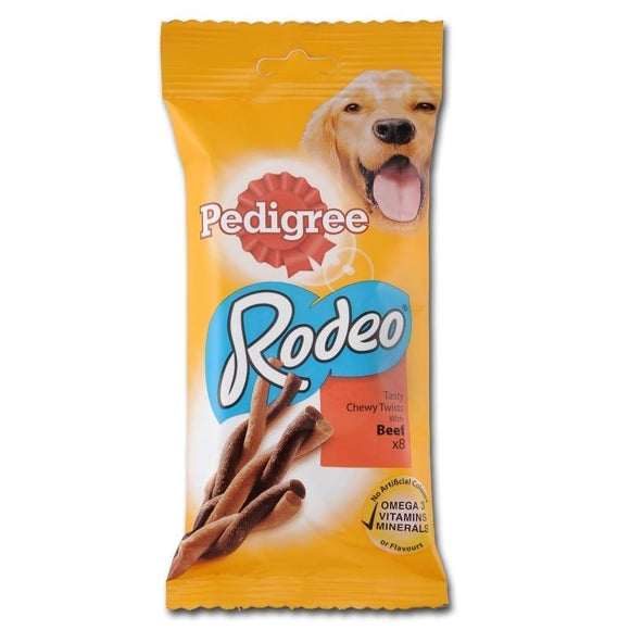 Pedigree Rodeo With Beef - 140g