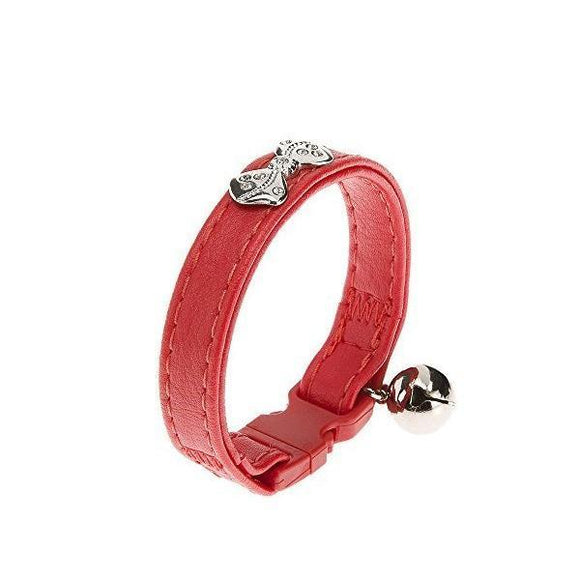 Ferplast Joy Cat C 12/19 Irnitation Leather Collar Red