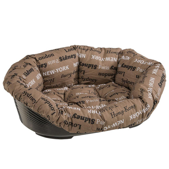 Ferplast Sofa 10 Dog,Cat Plastic Bed Sofa With Cushion - Brown