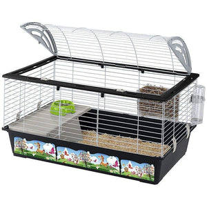 Ferplast Casita 100 Large Rabbit Cage, With Decorations
