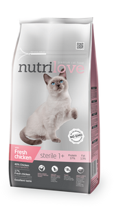 Nutrilove Adult Cat Sterilised Chicken - Dry 7+1,4kg