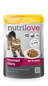Nutrilove Adult Cat Chicken in sauce - Pouch 85gr