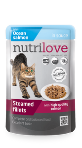 Nutrilove Adult Cat Salmon in sauce - Pouch 85gr