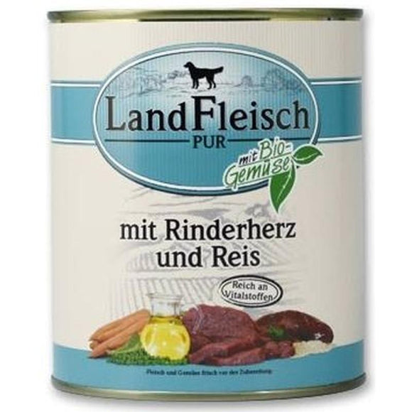 Landfleisch Pure Beef Heart & Rice With Forest Apples & Vegetables - 800g