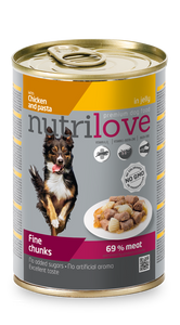 Nutrilove Adult Dog Chicken and Pasta - Can 415gr