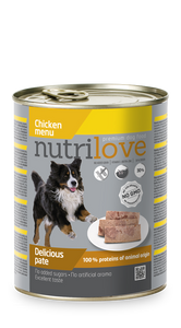Nutrilove Adult Dog Chicken - Pate 800gr