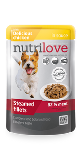 Nutrilove Adult Dog Pouch Chicken 85gr