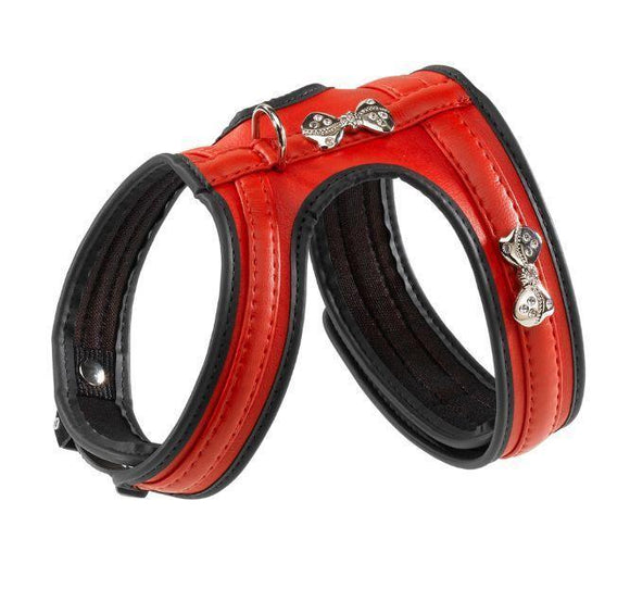 Ferplast Joy P Irnitation Leather Harness - L - Red