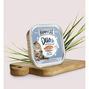 Happy Cat Duo With Beef & Cod - 12x100g