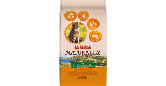 Iams Naturally Cat Adult New Zealand Lamb & Rice 2,7kg