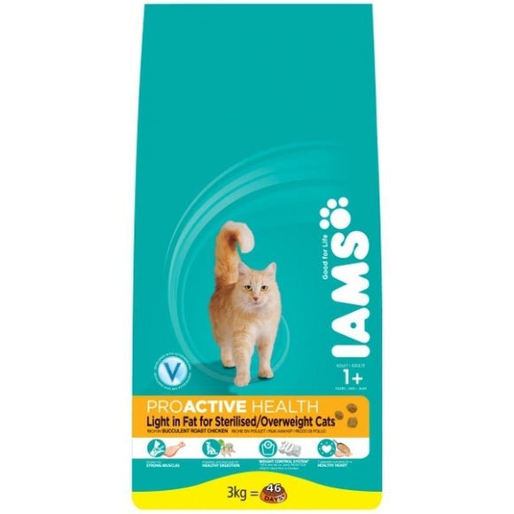 Iams Cat Adult Light Chicken 2,55kg