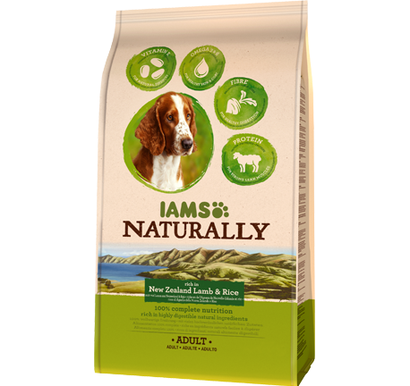 Iams Naturally Dog Adult New Zealand Lamb & Rice 2,7Kg