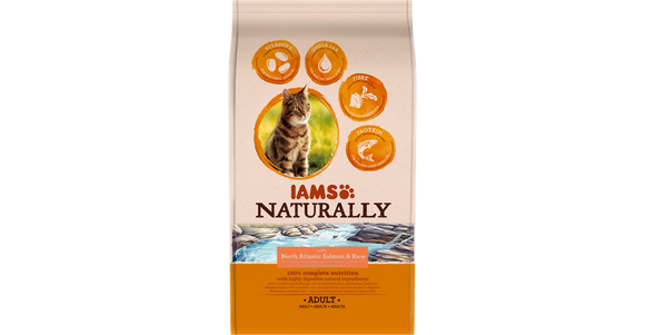 Iams Naturally Cat Adult North Atlantic Salmon & Rice 2,7kg