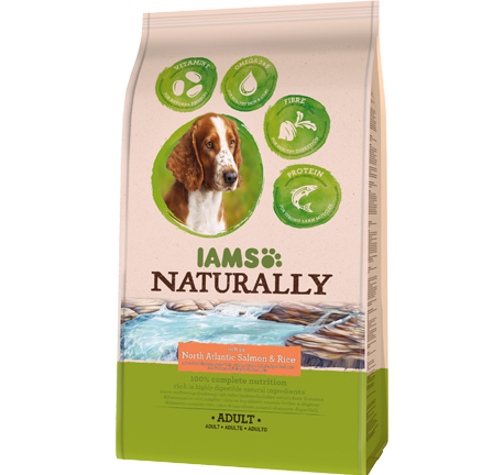 Iams Naturally Dog Adult North Atlantic Salmon & Rice 7Kg