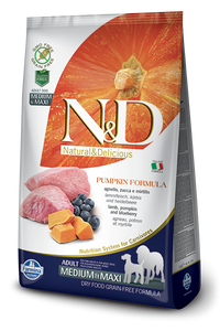 Farmina N&D Grain Free Lamb & Blueberry Adult Medium & Maxi - 2,5kg