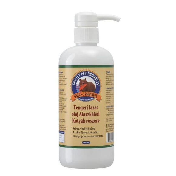 Grizzly Wild Alaskan Salmon Oil For Dogs - 500 ml