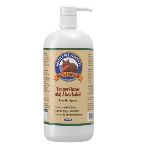 Grizzly Wild Alaskan Salmon Oil - 1000ml