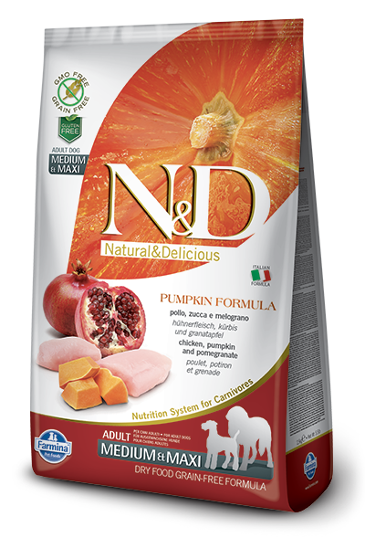 Farmina N&D Grain Free Chicken & Pomegranate Adult Medium & Maxi - 2,5kg