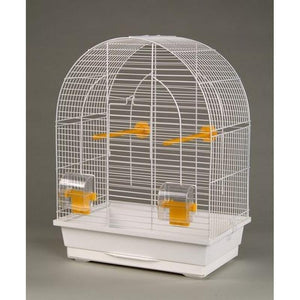 Inter-Zoo Duvo White Bird Cage with Bird Accessory