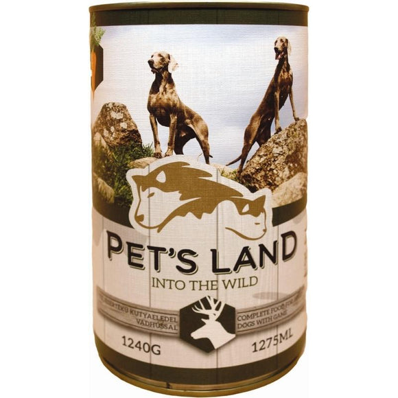 Pet's Land Dog Wild Game With Carrots - 1240g