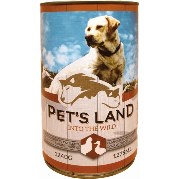 Pet's Land Dog Poultry - 1240g