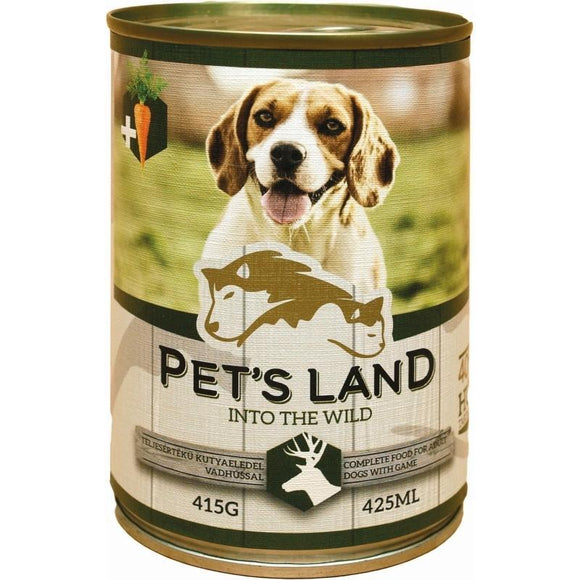 Pet's Land Dog Wild Game With Carrots - 415g