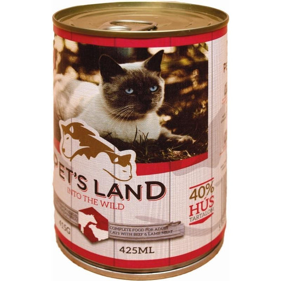 Pet's Land Cat Beef Liver & Lamb With Apple - 415g