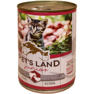 Pet's Land Cat Junior Beef Liver & Lamb With Apple - 415g